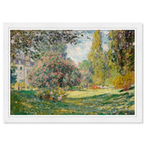 Wynwood Studio Prints Floral and Botanical Monet - The Parc Monceau Landscape Green and Traditional Wall Art Canvas Print
