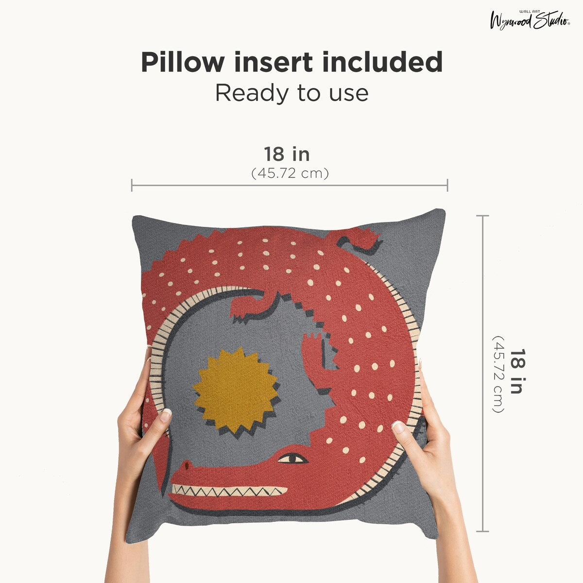 Wynwood Studio Retro Animal Indoor Decorative Throw Pillow, 18" x 18", Deer S Love
