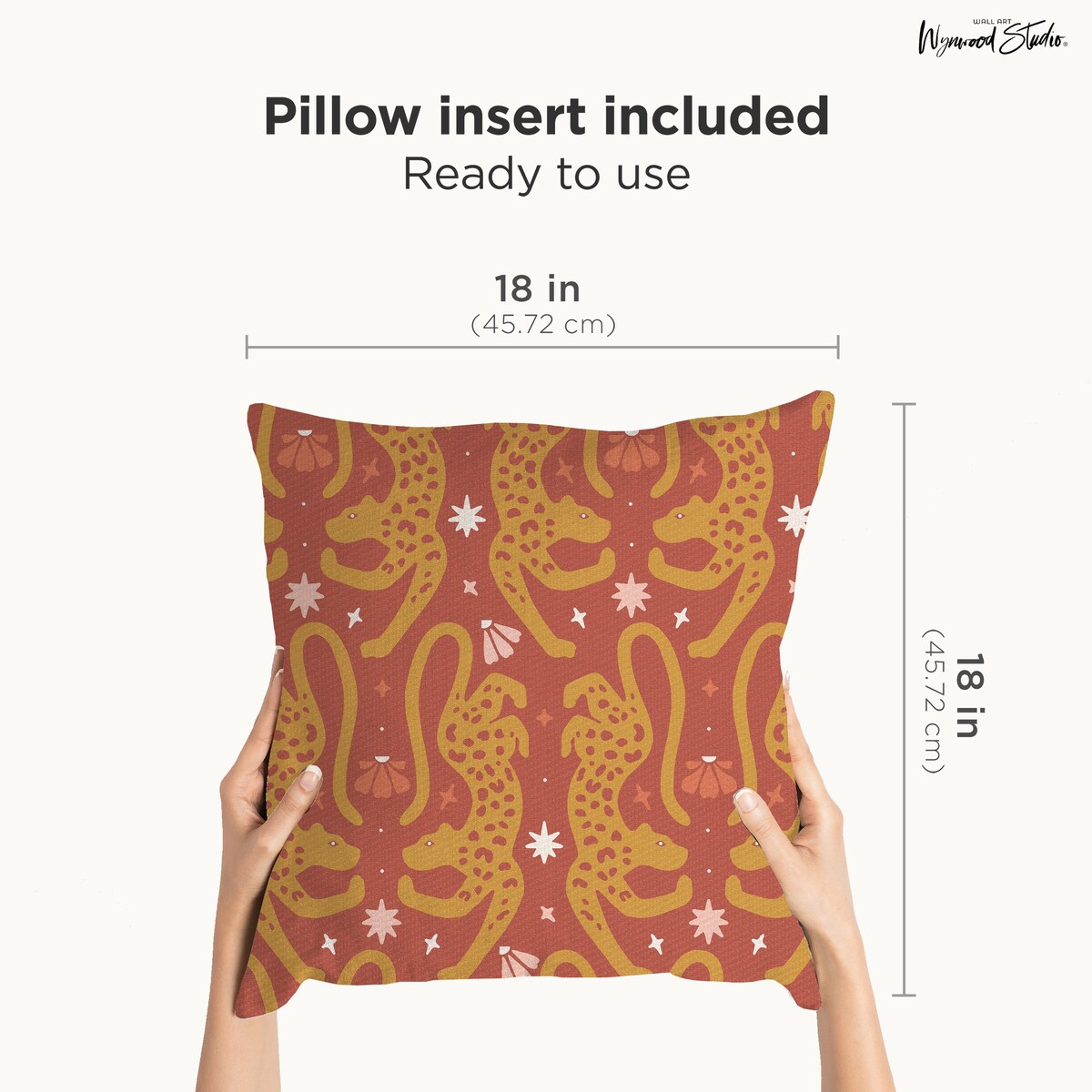 Wynwood Studio Retro Animal Indoor Decorative Throw Pillow, 18" x 18", Deer S Love
