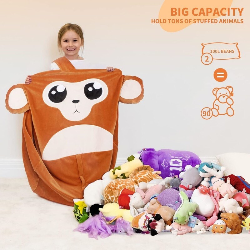 X-Large Stuffable Zipper Bean Bag Chair
