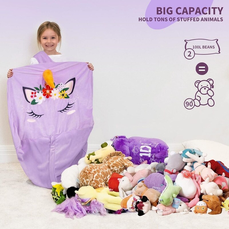 X-Large Stuffable Zipper Bean Bag Chair