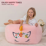 X-Large Stuffable Zipper Bean Bag Chair