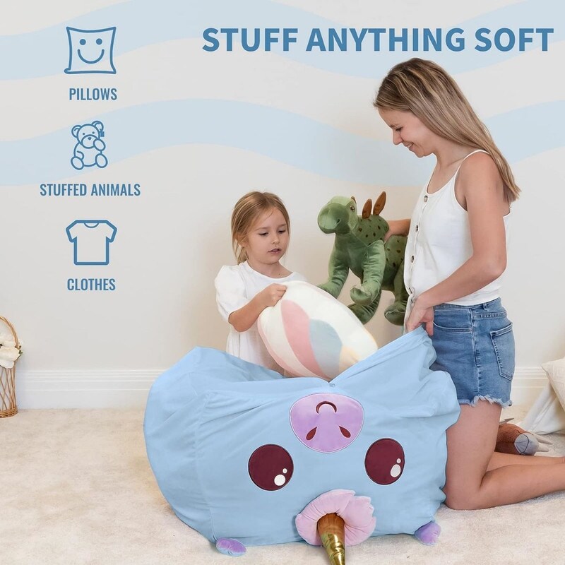 X-Large Stuffable Zipper Bean Bag Chair