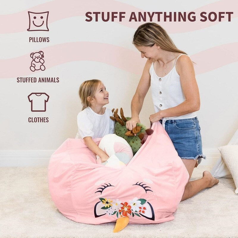 X-Large Stuffable Zipper Bean Bag Chair
