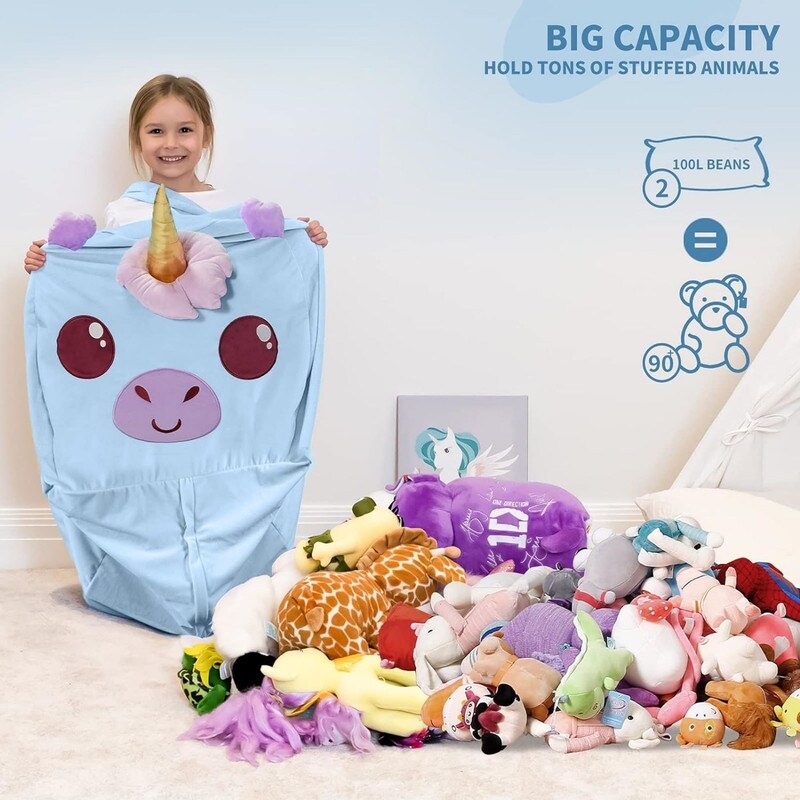 X-Large Stuffable Zipper Bean Bag Chair