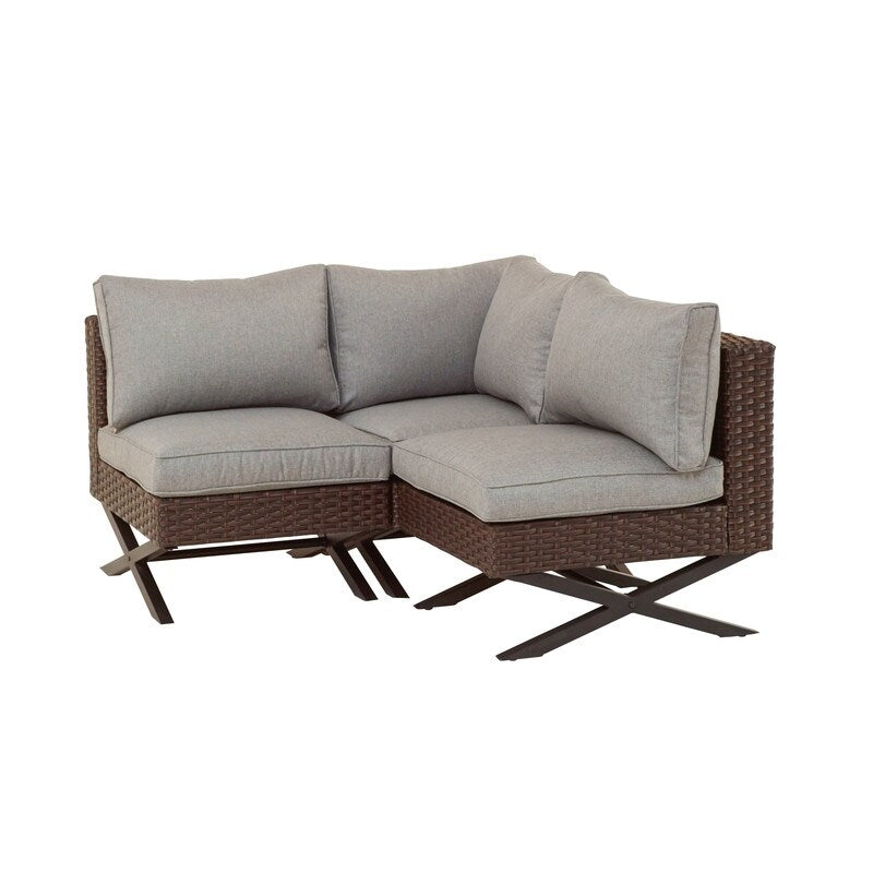 Patio Festival X-Leg 3-Piece Outdoor Sofa