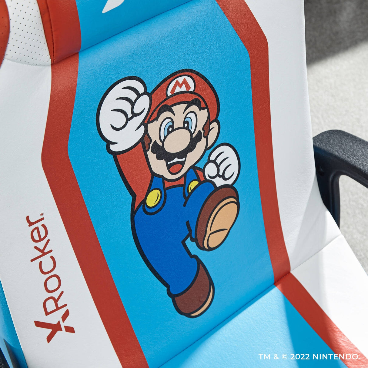 X Rocker® Super Mario™ 2.1 Audio Junior Pedestal Chair, Teal