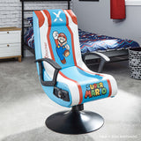 X Rocker® Super Mario™ 2.1 Audio Junior Pedestal Chair, Teal