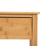 X-Shape Frame Bamboo Nightstand,Set of 2