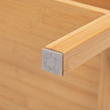 X-Shape Frame Bamboo Nightstand,Set of 2