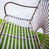XBrand 44.5"L Iron Sun-Patterned Seat for Two Indoor/Outdoor Rocking Bench
