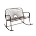 XBrand 44.5"L Iron Sun-Patterned Seat for Two Indoor/Outdoor Rocking Bench