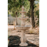 XBrand 51 in Tall 3-Tier Freestanding Waterfall Fountain, Outdoor Garden, Yard, Lawn, Porch Décor