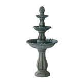 XBrand 51 in Tall 3-Tier Freestanding Waterfall Fountain, Outdoor Garden, Yard, Lawn, Porch Décor