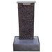 XBrand Free Standing Ridge Water Fountain w/Pedestal, Indoor Outdoor Décor, 32.5 Inch Tall, Black