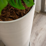 XBrand Modern 28-Inch Tall Round Planter, Modern Tapered, Indoor & Outdoor Planter