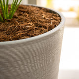 XBrand Modern 28-Inch Tall Round Planter, Modern Tapered, Indoor & Outdoor Planter