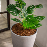 XBrand Modern 28-Inch Tall Round Planter, Modern Tapered, Indoor & Outdoor Planter