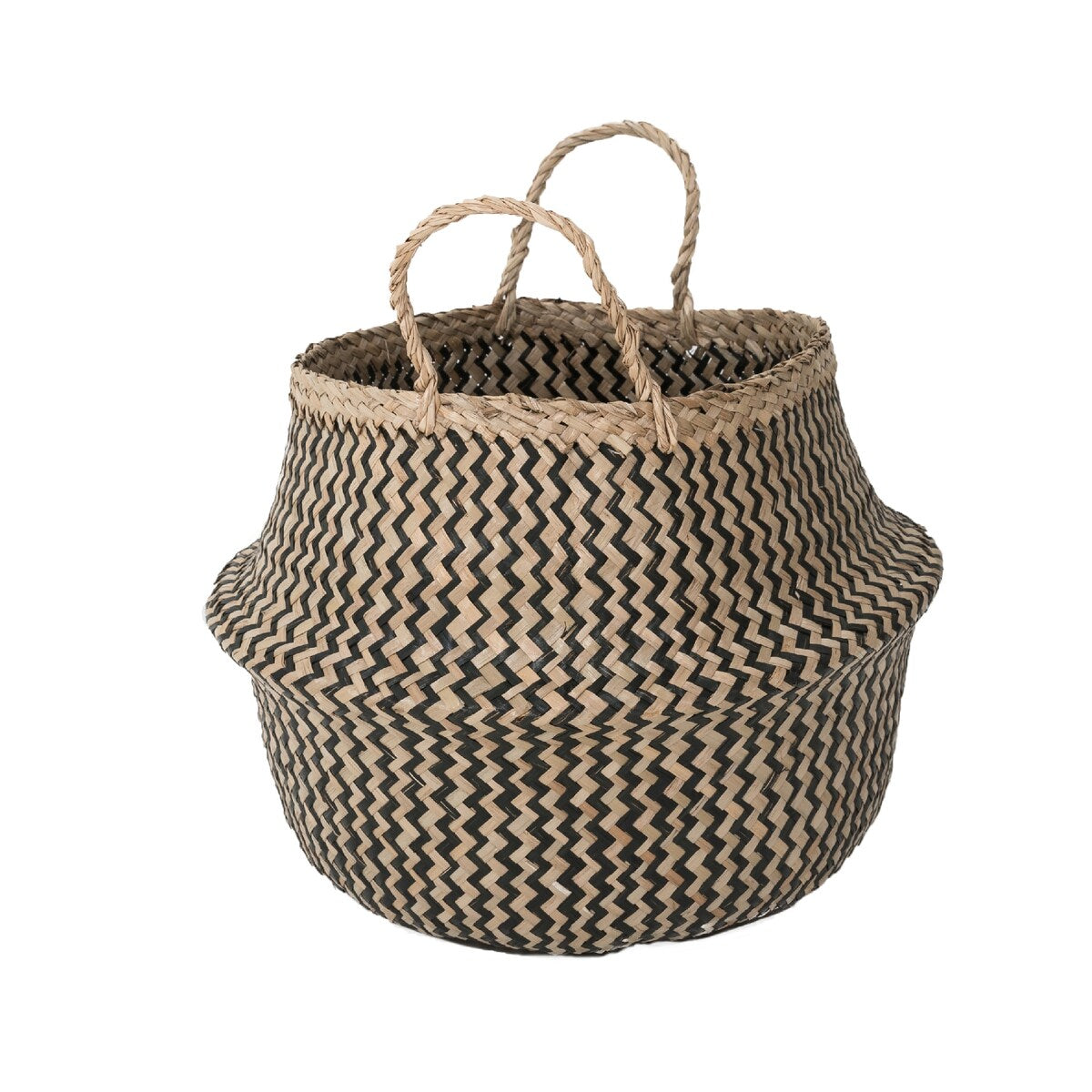 XL and Medium Black Chevron Basket Set