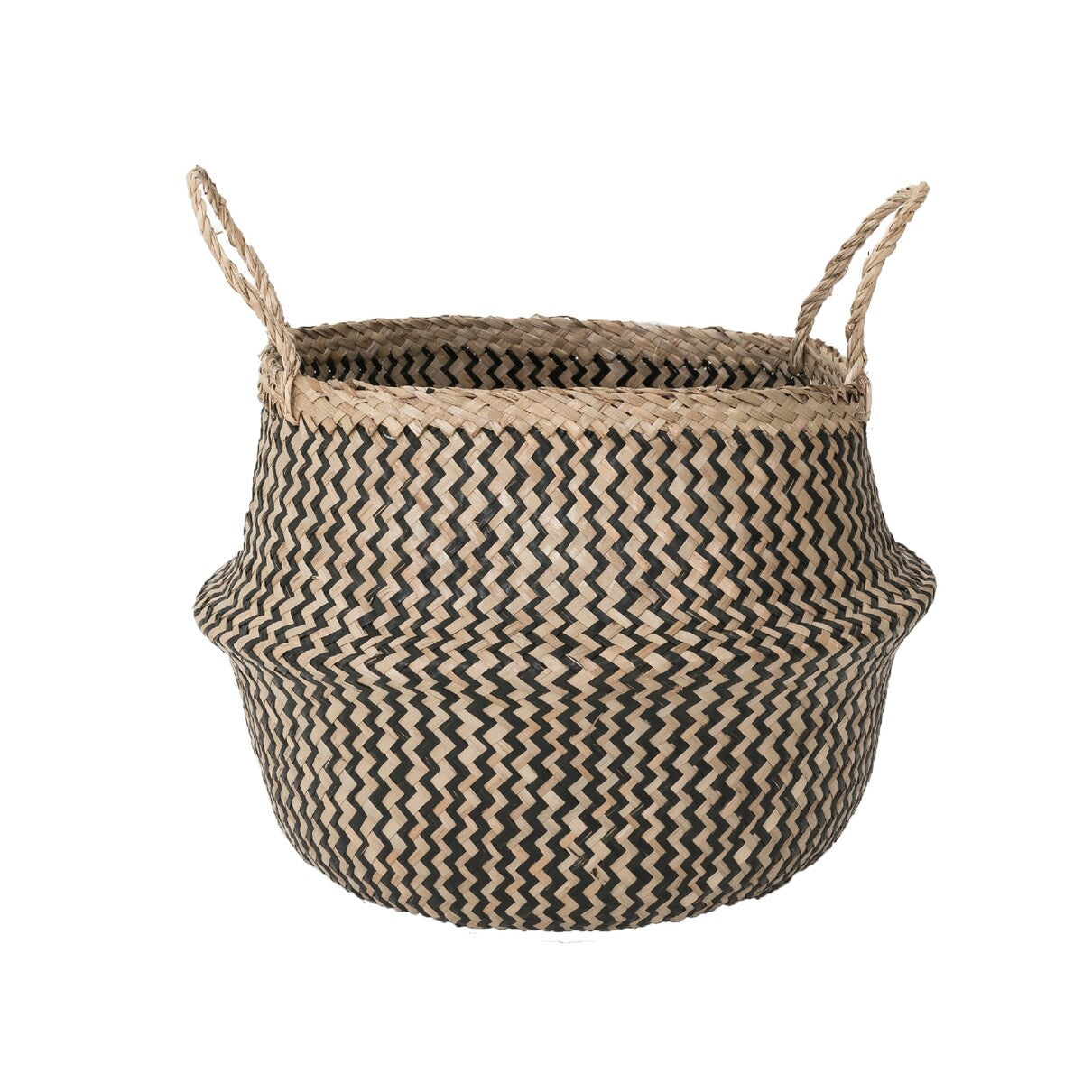 XL and Medium Black Chevron Basket Set