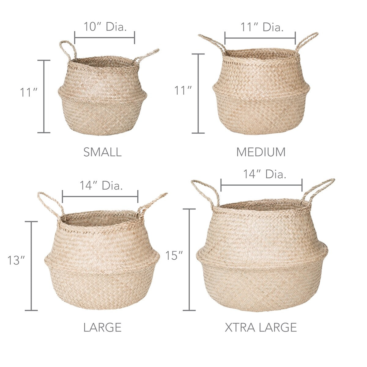 XL and Medium Black Chevron Basket Set