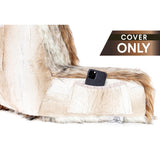 XXL Husband Pillow Cover Only - Ultra Rare Baby Backrest Pillowcase Set, 2-tone Reversible Double Sided Fabulous Faux Fur