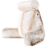 XXL Husband Pillow Cover Only - Ultra Rare Baby Backrest Pillowcase Set, 2-tone Reversible Double Sided Fabulous Faux Fur