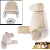 XXL Husband Pillow Cover Only - Ultra Rare Baby Backrest Pillowcase Set, 2-tone Reversible Double Sided Fabulous Faux Fur