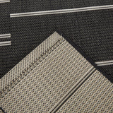 Xavier Modern Striped Indoor/Outdoor Area Rug