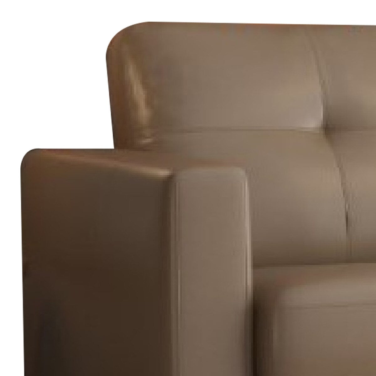 Xena 81 Inch Sofa, Queen Size Futon Sleeper, Taupe Brown Leather