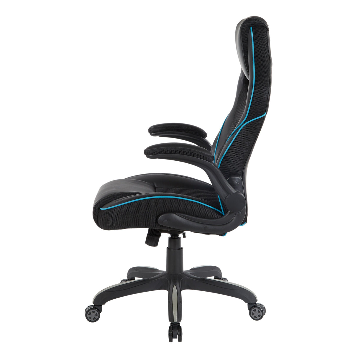 Xeno Gaming Chair in Faux Leather with Color Accents