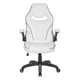 Xeno Gaming Chair in Faux Leather with Color Accents