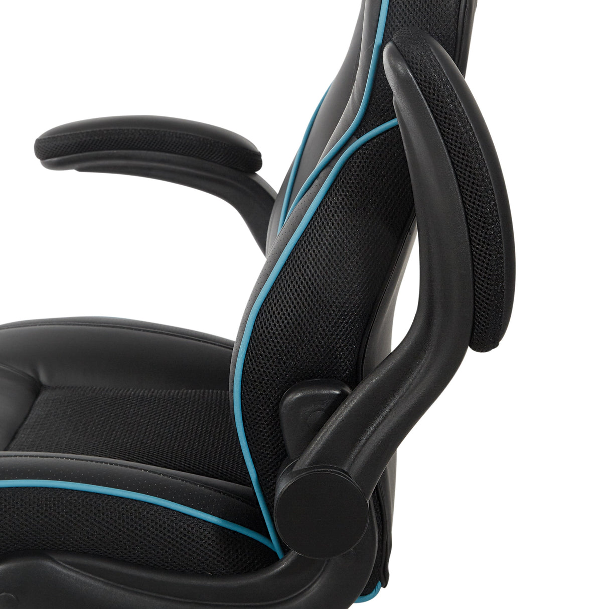 Xeno Gaming Chair in Faux Leather with Color Accents