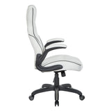 Xeno Gaming Chair in Faux Leather with Color Accents