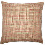 Xorn Plaid 24-inch Feather Throw Pillow - Russet