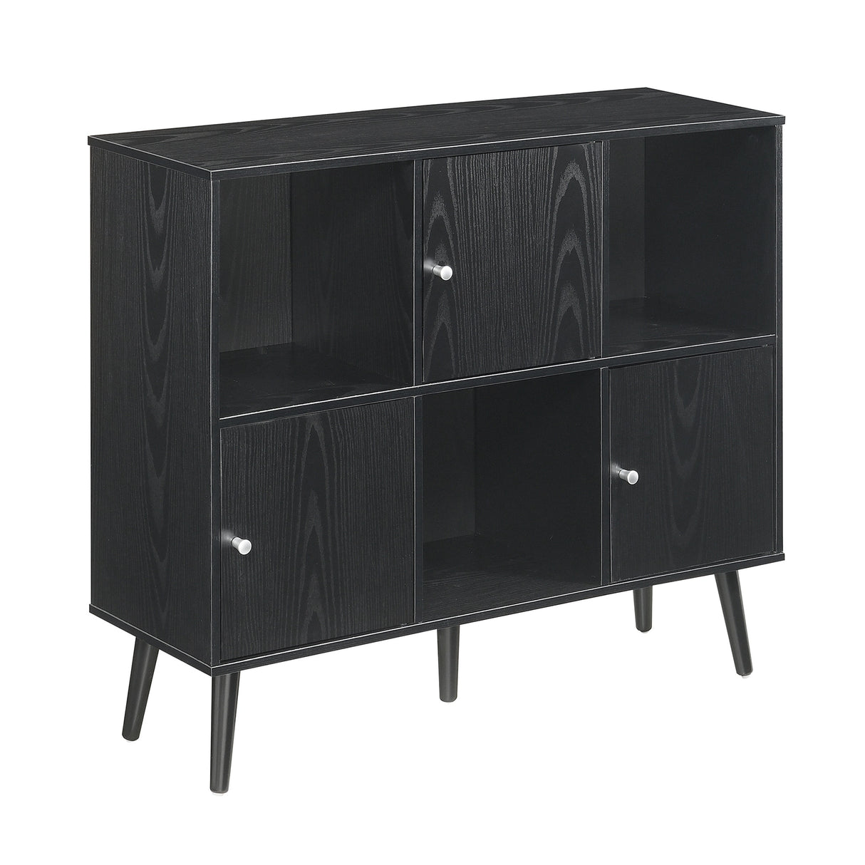 Xtra Storage Cube Organizer Sideboard Console Table with 3 Cubbies and 3 Cabinets