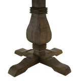 Natural-finished 54-inch Farmhouse Round Wood Dining Table - Brown
