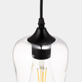 YANSUN 1-Light Modern Matte Black Island Pendant Light Rustic Farmhouse Industrial Hanging Light for Kitchen Dining 2 Pack
