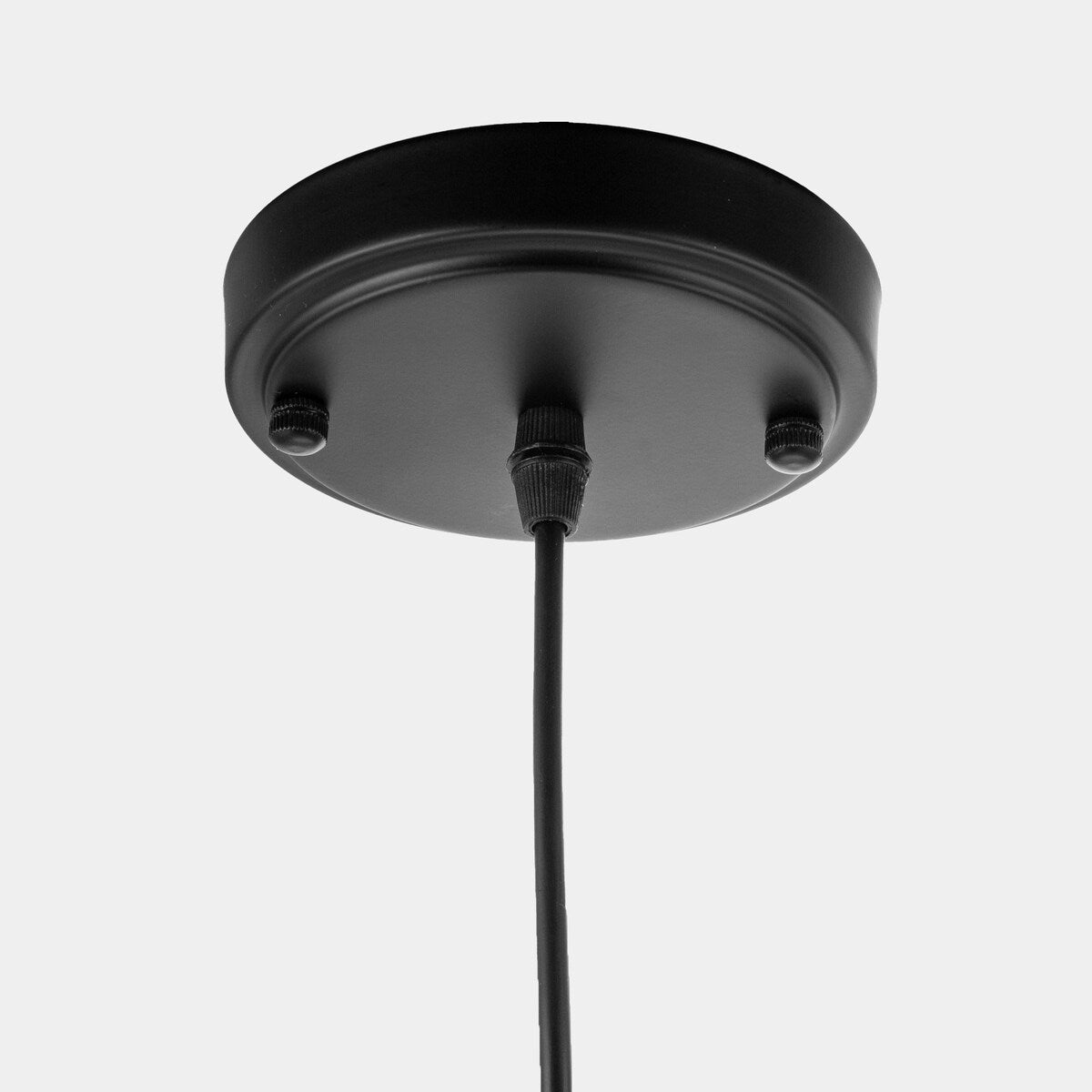 YANSUN 1-Light Modern Matte Black Island Pendant Light Rustic Farmhouse Industrial Hanging Light for Kitchen Dining 2 Pack