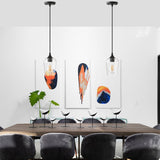 YANSUN 1-Light Modern Matte Black Island Pendant Light Rustic Farmhouse Industrial Hanging Light for Kitchen Dining 2 Pack