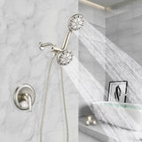 YASINU Dual 2 in 1 Shower Faucet Set with Valve Shower System Kit