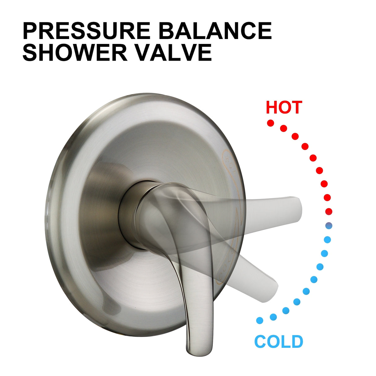 YASINU Dual 2 in 1 Shower Faucet Set with Valve Shower System Kit