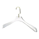 YBM Home Quality Acrylic Clear Coat Hangers, Without Bar