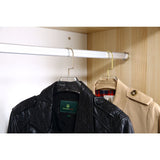 YBM Home Quality Acrylic Clear Coat Hangers, Without Bar