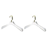 YBM Home Quality Acrylic Clear Coat Hangers, Without Bar