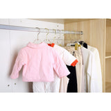 YBM Home Quality Acrylic Clear Coat Hangers, Without Bar