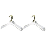 YBM Home Quality Acrylic Clear Coat Hangers, Without Bar