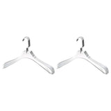 YBM Home Quality Acrylic Clear Coat Hangers, Without Bar