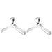 YBM Home Quality Acrylic Clear Coat Hangers, Without Bar