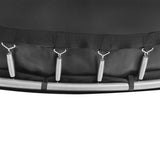 12FT Recreational Trampolines with Enclosure for Kids and Adults with Patented Fiberglass Poles - Pumpkin Blue